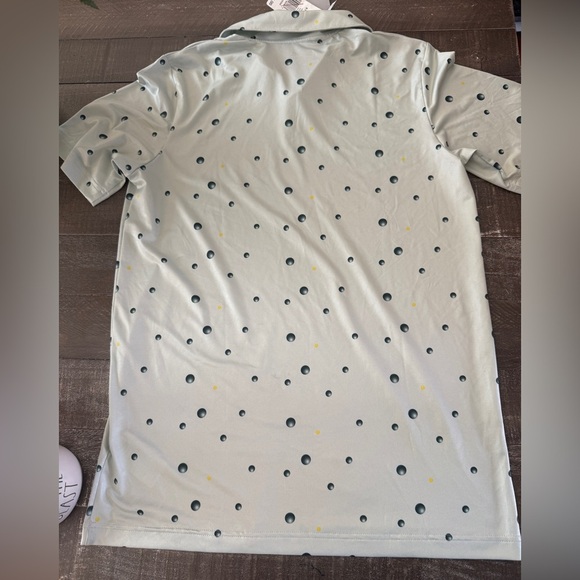 ADIDAS NWT Boys Ultimate365 print Golf Polo In Linen Green Size XL - Picture 2 of 6